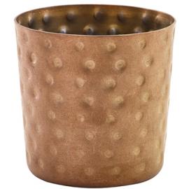 Serving Cup - Hammered Finish - Vintage Steel - Copper - 40cl (14oz)