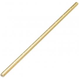 Straight Straw - Paper - Gold - 20cm (8&quot;) x 6mm