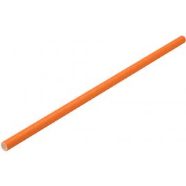 Straight Straw - Paper - Orange - 20cm (8&quot;) x 6mm