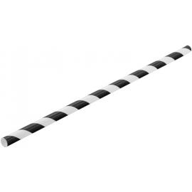 Sip Stir Straw - Paper - Black & White Stripe - 14cm (5.5&quot;) x 6mm
