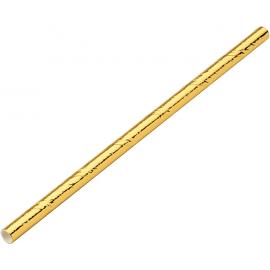 Sip Stir Straw - Paper - Gold  - 14cm (5.5&quot;) x 6mm