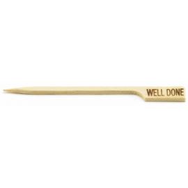 Steak Marker Pick - Bamboo - Well Done - 9cm (3.5&quot;)