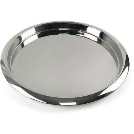 Round Waiter's Tray - High Side - Stainless Steel - 35.5cm (14")