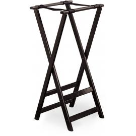 Folding Tray Stand - Rubberwood - Black - 81.5cm (32") High