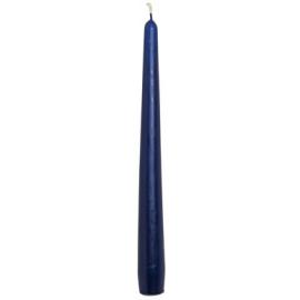 Tapered Candle - Dark Blue - 25cm (10&quot;) Tall