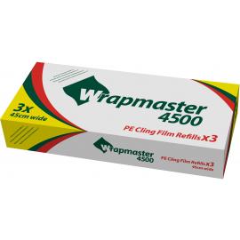 PE Clingfilm - Catering Refill - Recyclable - Wrapmaster 4500 - 45cm x 300m