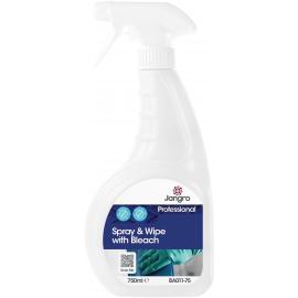 Spray & Wipe with Bleach - Ready to Use - Jangro - 750ml Spray