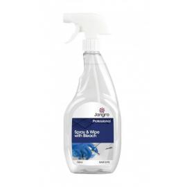 Spray & Wipe with Bleach - Ready to Use - Jangro - 750ml Spray
