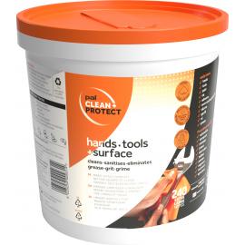 Disinfectant & Cleaning Wipes - Hands, Tools and Surface - Bucket - Clean + Protect - 240 Wipes