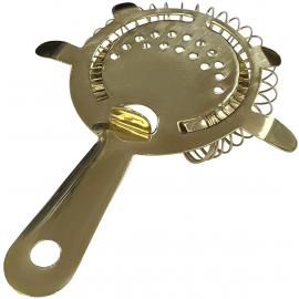 Cocktail Strainer - Hawthorne - Gold Plated - 4 Ear - 15cm (6")