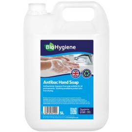 Antibacterial Hand Soap - Unfragranced - BioHygiene - 5L