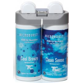 Duet Air Freshener Refills - Jangro - Microburst&#174; 4500 - Clean Sense & Cool Breeze - 2x77g