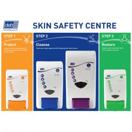 Wall Board & Dispensers - DEB - 3 Step Skin Protection Centre - Large