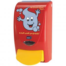 Schools &#39;Mr Soapy Soap&#39;  Cartridge Dispenser - DEB - Red & Yellow - 1L