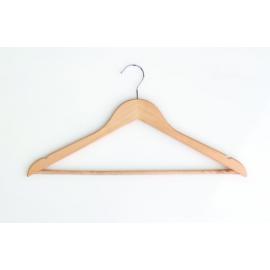 Coat Hanger - Wooden - Chrome Hook