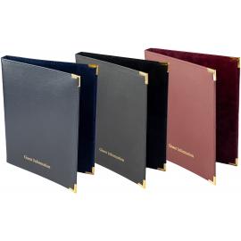 Guest Information Folder - Hotel Room - Synthetic Leather - Blue