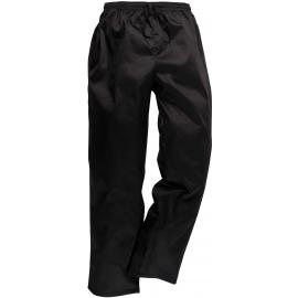 Chef Trousers - Drawstring -Fully Elasticated - Black - Medium
