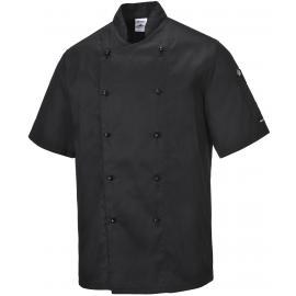 Chef Jacket - Short Sleeved - Kent - Black - Medium