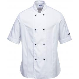 Ladies Chef Jacket - Short Sleeved - Rachel - White - 2X Large (46&quot;-47&quot;)