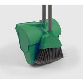 Lobby Dustpan & Brush Set - Lightweight - Soft - Green - 90cm (35&quot;)