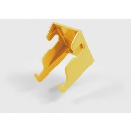 Waste Sack Carrier Hoop - Wall Bracket - Polypropylene - Yellow - 12cm (4.75")