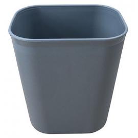 Rectangular Waste Paper Basket - Plastic - Grey - 12L