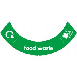 Waste Bin Sticker - Food Waste - uBin - Green