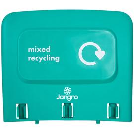 Back Panel - 'Mixed Recycling' - For Procycle Recycling Bin - Jangro - Green