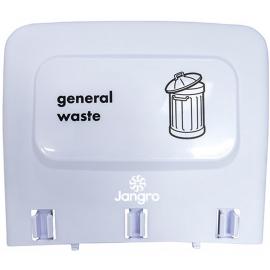 Back Panel - 'General Waste' - For Procycle Recycling Bin - Jangro - White