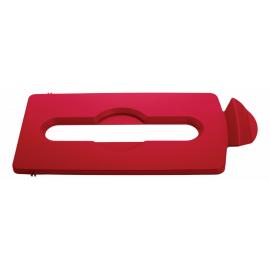 Recycling Station - Lid - Paper Slot - Slim Jim&#174; - Red