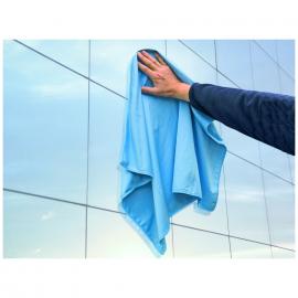 Glass Cleaning Cloth - Microfibre - Blue - Oblong -76cm (30&quot;)