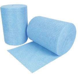 Lightweight Wiping Cloth - Jangro - Roll - Blue - 350 Cloths