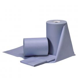Folded Wiping Paper - Heavy-Duty Low Lint - Jangro - Blue - 50 Sheets