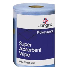 Wiping Cloth Roll - Super Absorbent - Jangro - 400 Sheets