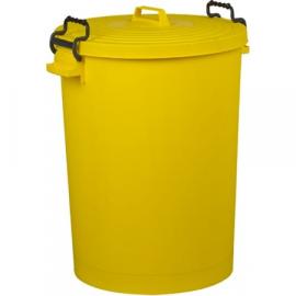 Dustbin & Cip-on Lid - Yellow - 110L (29 gal)