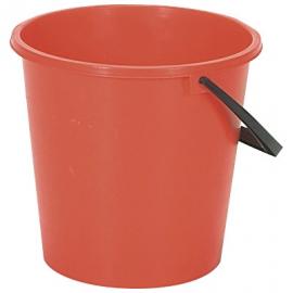 Plastic Bucket -  Round - Lucy - Red - 8L (2.1 gal)