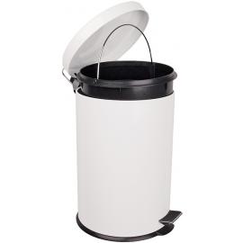 Pedal Bin with Plastic Liner - White - 20L