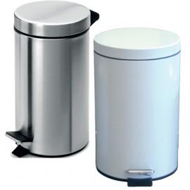 Pedal Bin with Plastic Liner - White - 5L
