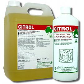 Washing Up Liquid  - Lemon - Clover - Citrol -5L