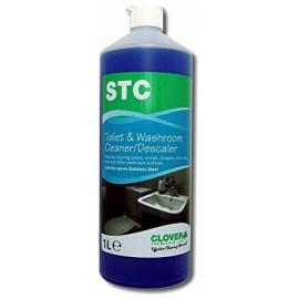 Toilet & Washroom Cleaner & Descaler - Clover - &#39;STC&#39; - Acidic - 1L