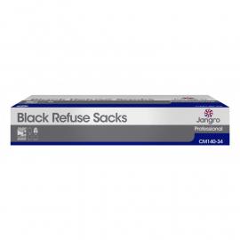 Refuse Sacks - Medium Duty - Black - 86cm (34&quot;)