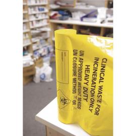 Clinical Waste Sacks - Medium Duty - Yellow - 5kg 20L