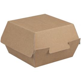 Clamshell Food/Burger Box - Compostable - Kraft - Medium