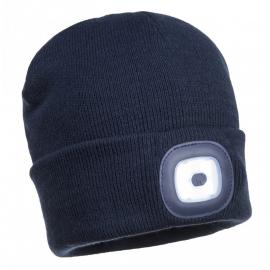 Beanie Hat with LED Light - Navy - Uni-fit