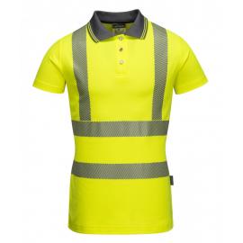 Ladies - Pro High-Vis Polo Shirt - Yellow - Large