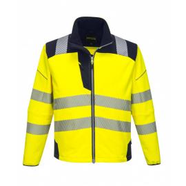 Hi-Vis Softshell Jacket - PW3 - Yellow - 2XL