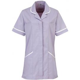 Ladies Healthcare Tunic - Premier - Vitality -  Lilac & White - 12