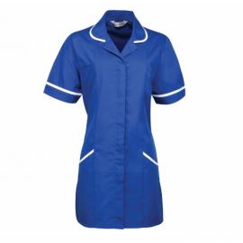 Ladies Healthcare Tunic - Premier - Vitality -  Royal Blue & White - 14