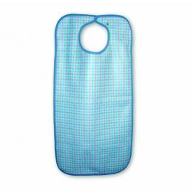 Clothing Protector Apron - Heavy Duty - with Snap Closure - Blue Gingham