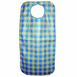 Clothing Protector Apron - Heavy Duty - with Snap Closure - Yellow Check